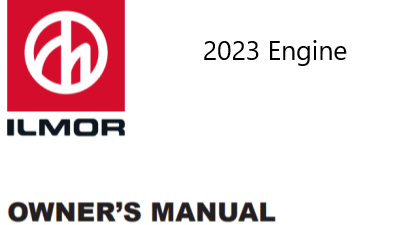 Ilmor 2023 Recreational Engine Owner's Manual